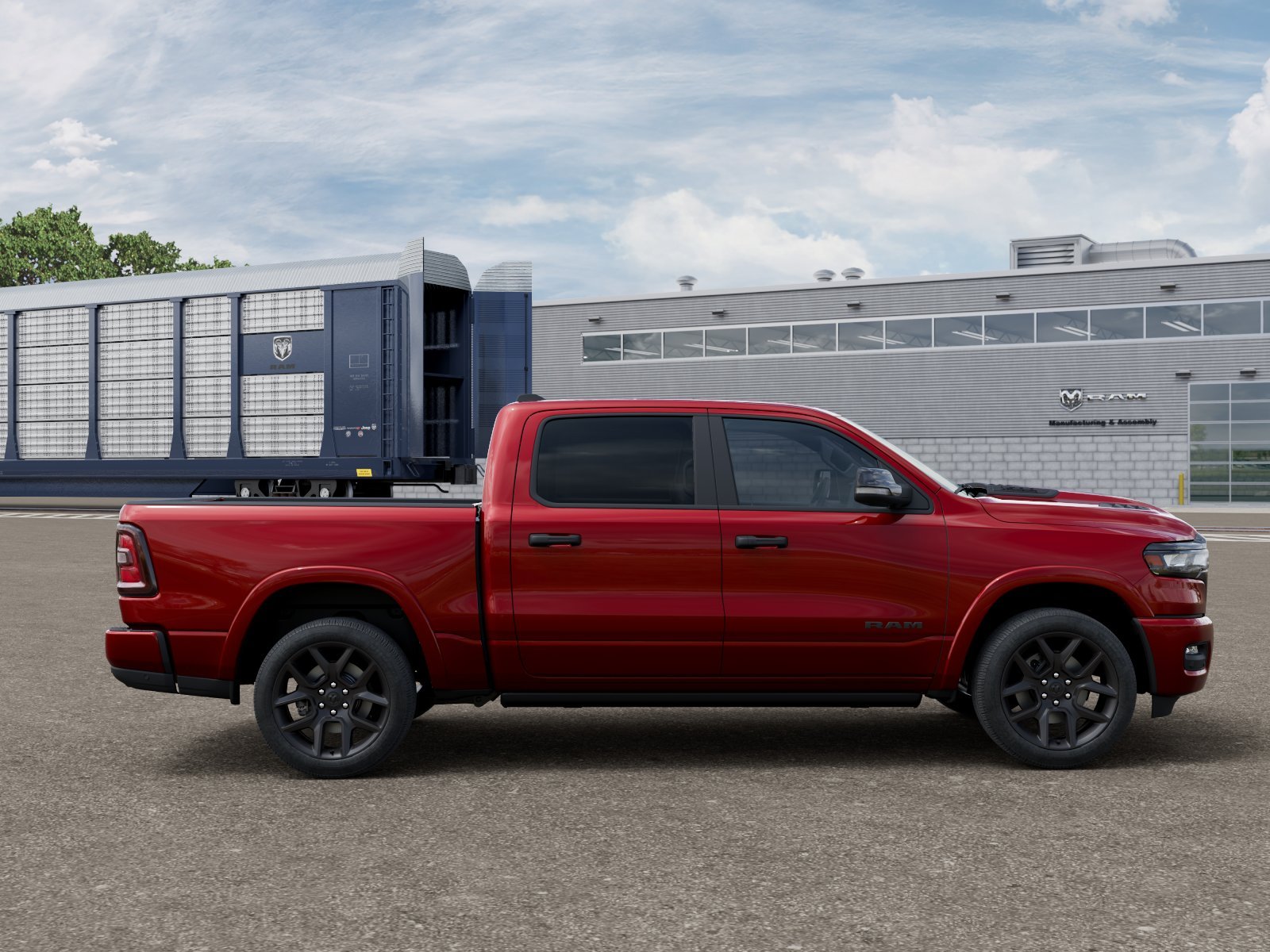 New 2026 Molten Red Pearl-Coat Exterior Paint RAM Laramie image 12