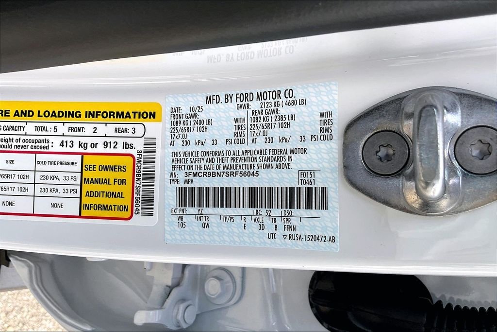 New 2025 Ford Bronco Sport Big Bend 4D Sport Utility