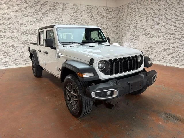 Used 2024 Bright White Clearcoat Jeep Sport image 1
