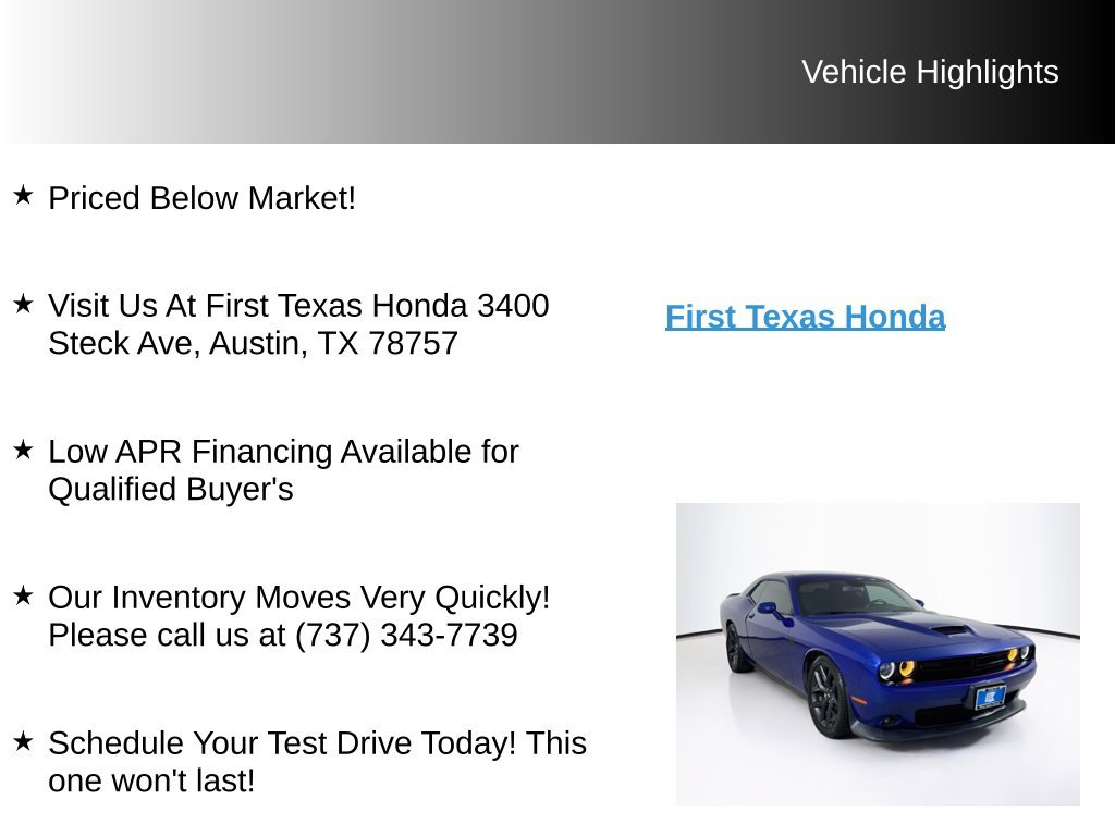Used 2022 Indigo Blue Dodge GT image 10