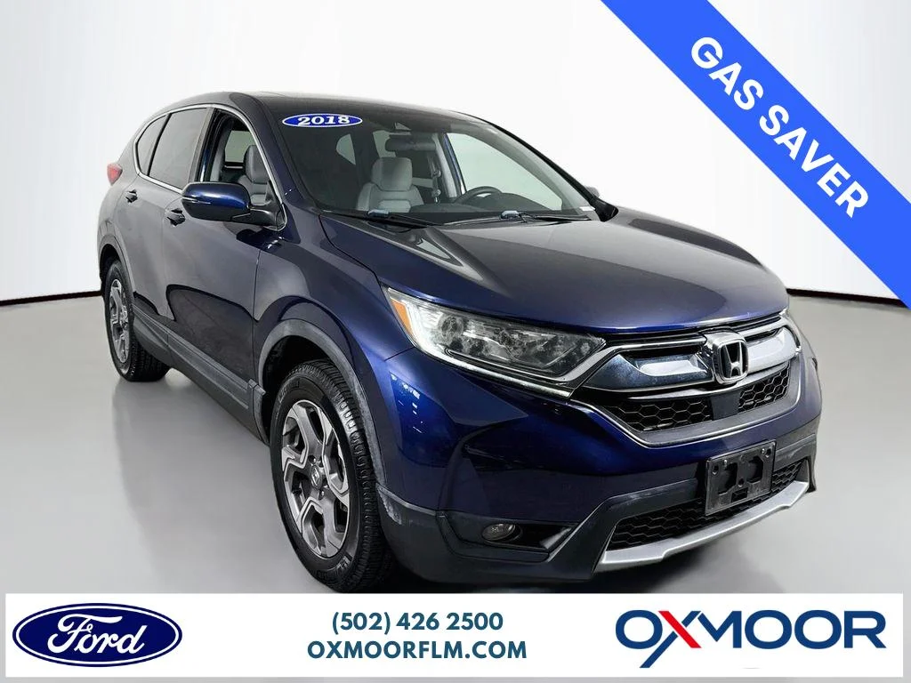 Used 2018 Obsidian Blue Pearl Honda EX image 1