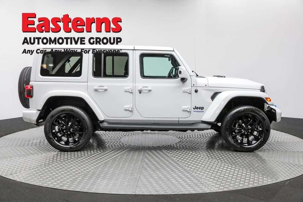 Used 2021 White Jeep Unlimited Sahara High Altitude 4xe image 4