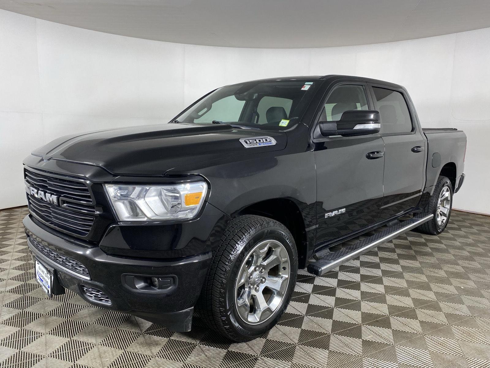 Used 2021 Diamond Black Crystal Pearlcoat Ram Big Horn image 3