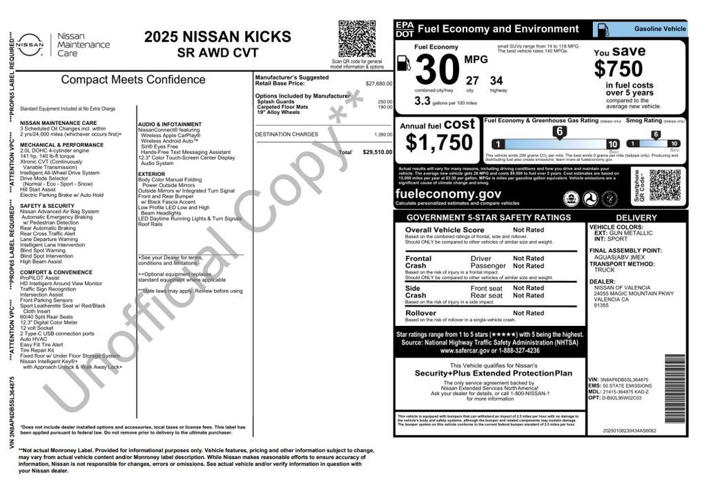 Used 2025 Gun Metallic Nissan SR image 3