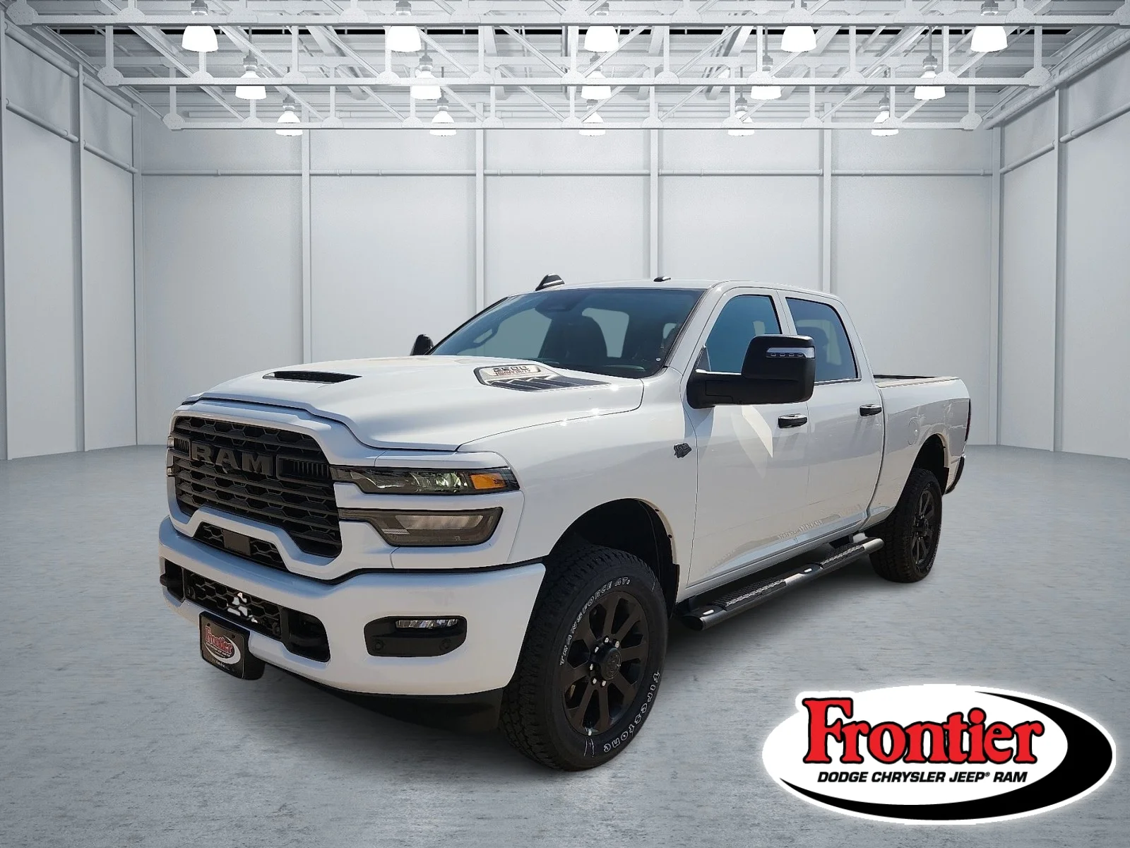New 2027 Bright White Clear-Coat Paint Ram BLACK EXPRESS CREW CAB 4X4 6