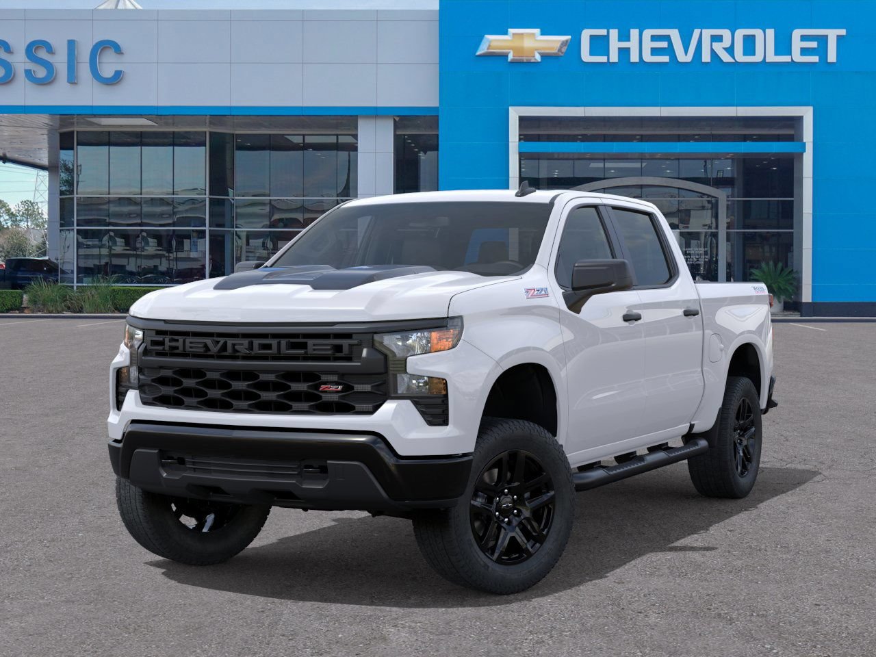 2026 Chevrolet Silverado 1500 Custom Trail Boss White at Classic Elite Chevrolet Hwy 6