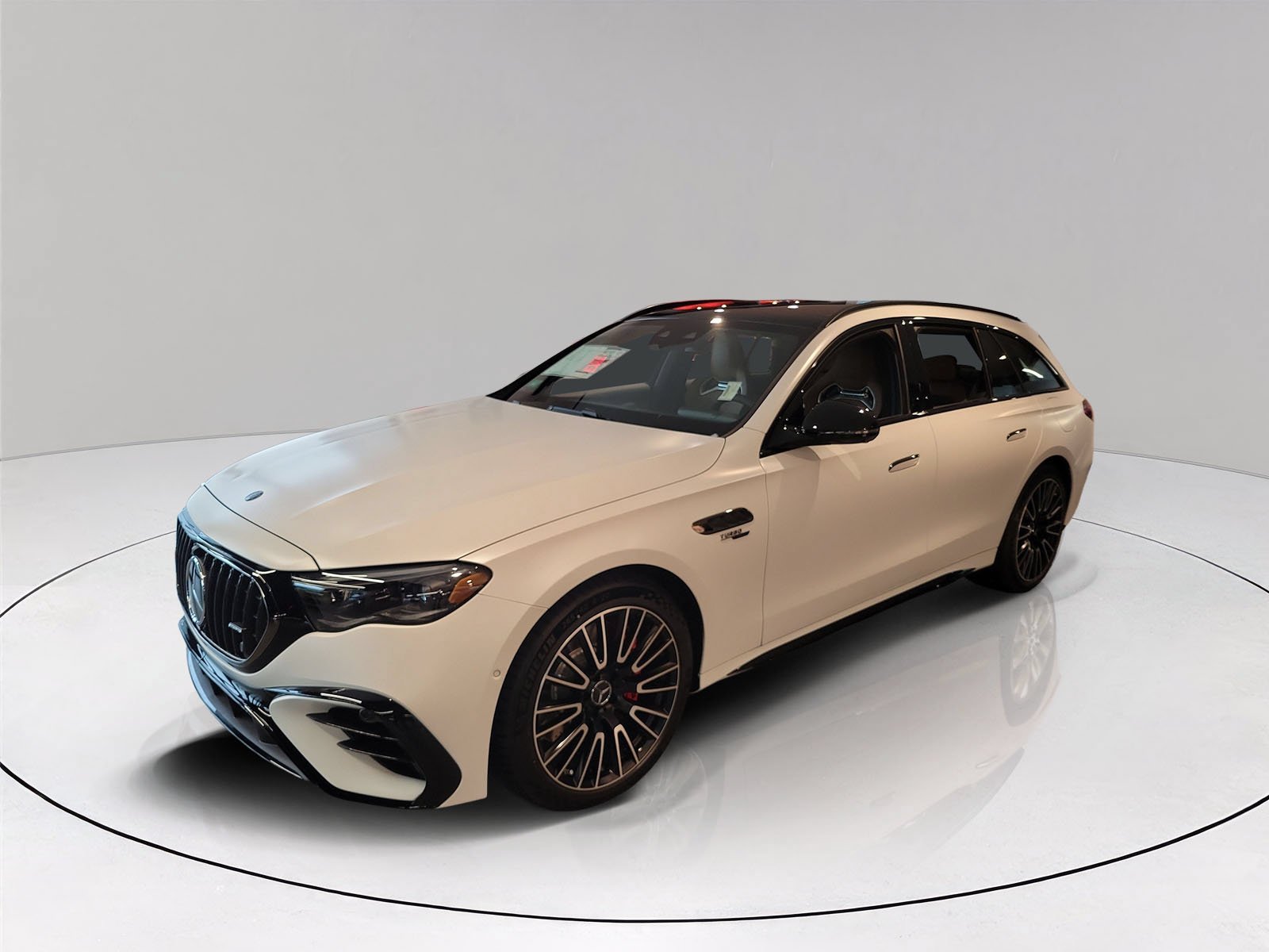 New 2027 MANUFAKTUR Moonlight White Magno Mercedes-Benz AMG® E 53 Hybrid Wagon image 3