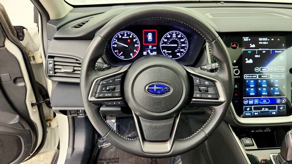 Used 2025 Crystal White Pearl Subaru Premium AWD w/ Moonroof, Navigation, Blind Spot & Keyless Start image 14