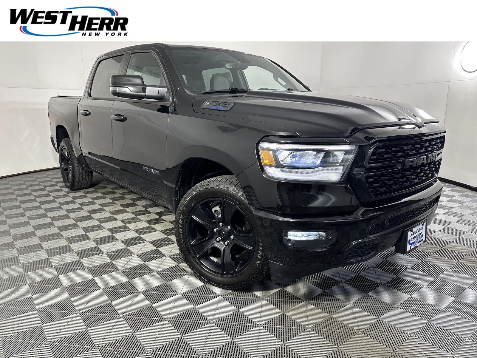 Used 2023 Diamond Black Crystal Pearlcoat Ram Big Horn image 1
