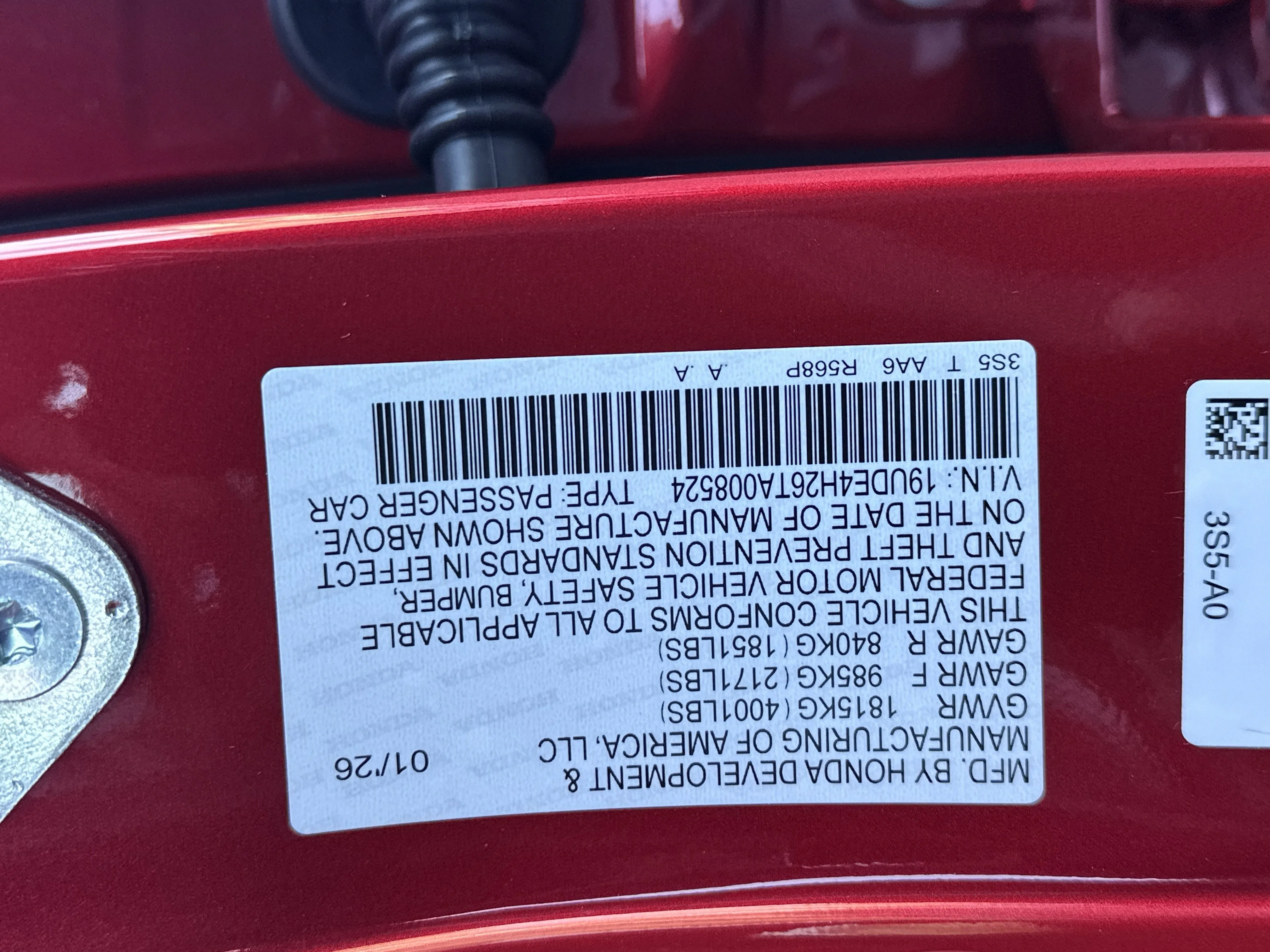 New 2026 Performance Red Pearl Acura  image 26