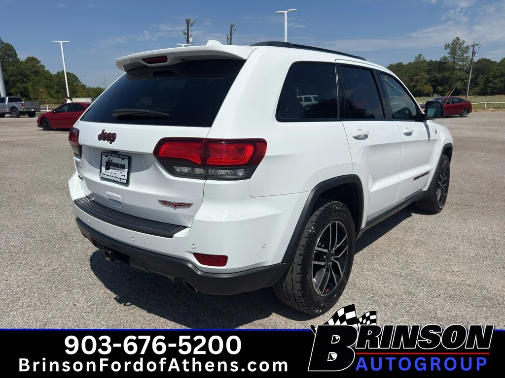 Used 2021 Bright White Clearcoat Jeep Trailhawk image 5