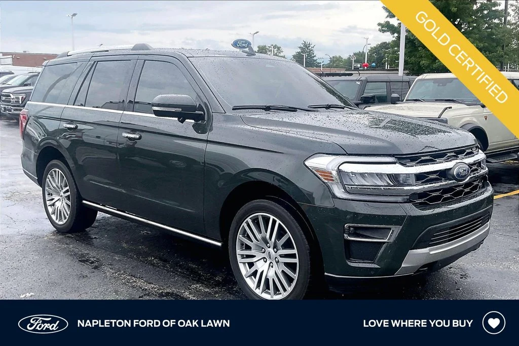 Certified Used 2023 Green Metallic Ford Limited image 1