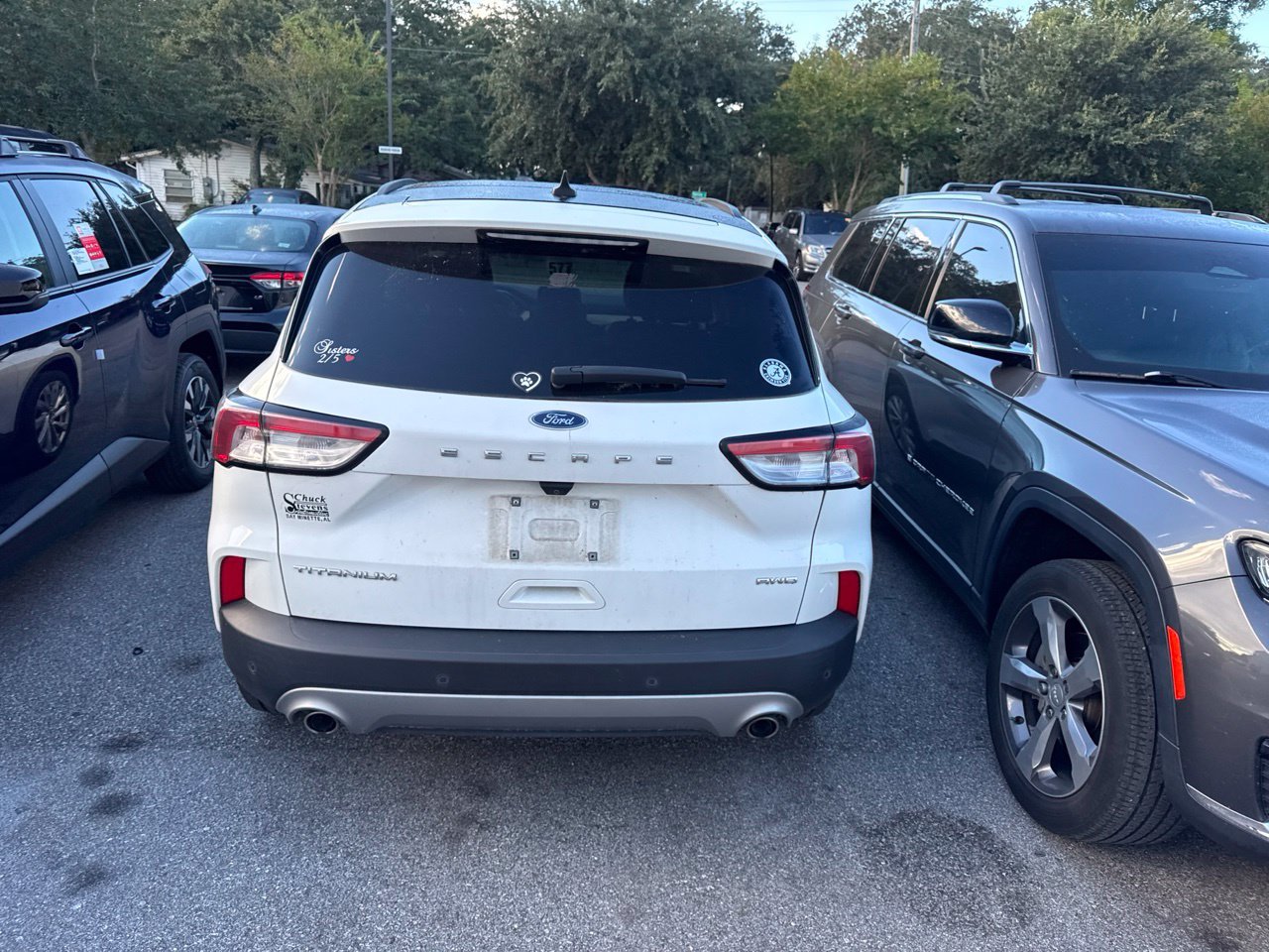 Used 2021 White Ford Titanium image 8