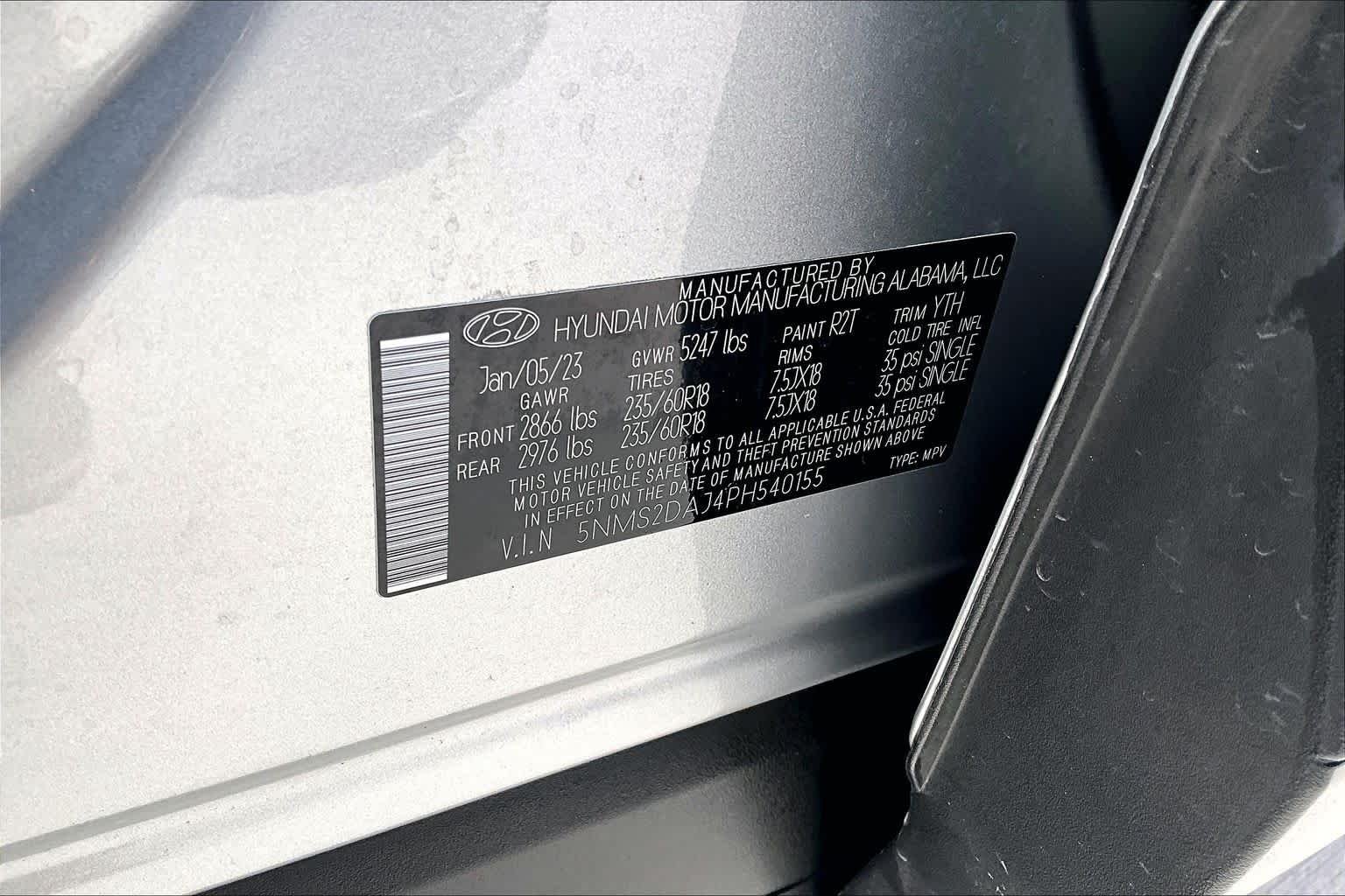 Used 2023 Shimmering Silver Hyundai SEL image 37