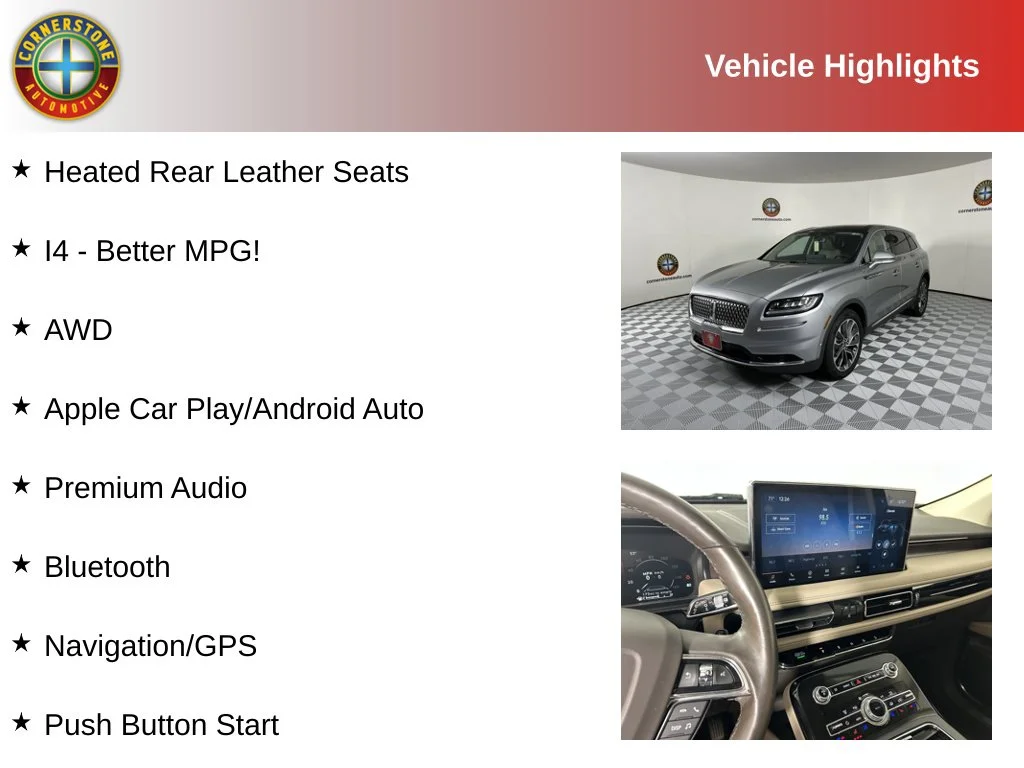 Used 2022 Lincoln Nautilus Reserve with VIN 2LMPJ8K96NBL11699 for sale in Elk River, Minnesota