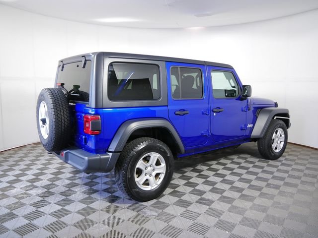 Certified Used 2020 Blue Jeep Unlimited Sport S image 8