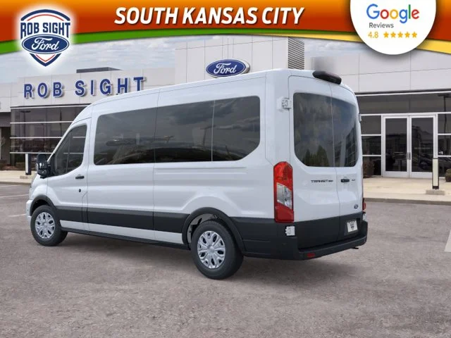 New 2026 Oxford White Ford Passenger Van XLT image 4