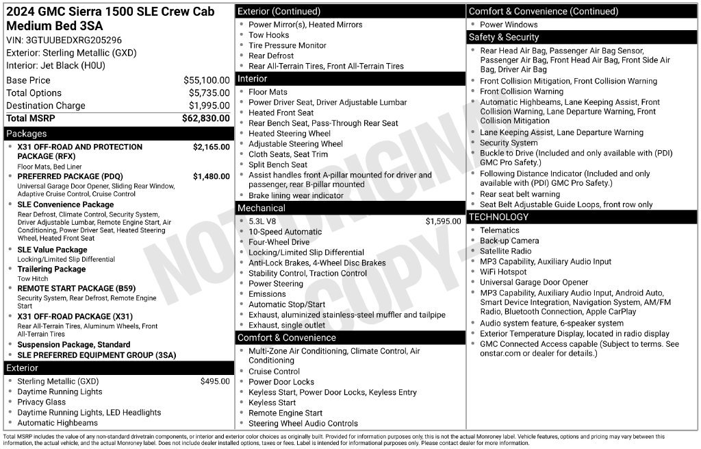 Used 2024 Silver GMC SLE image 2