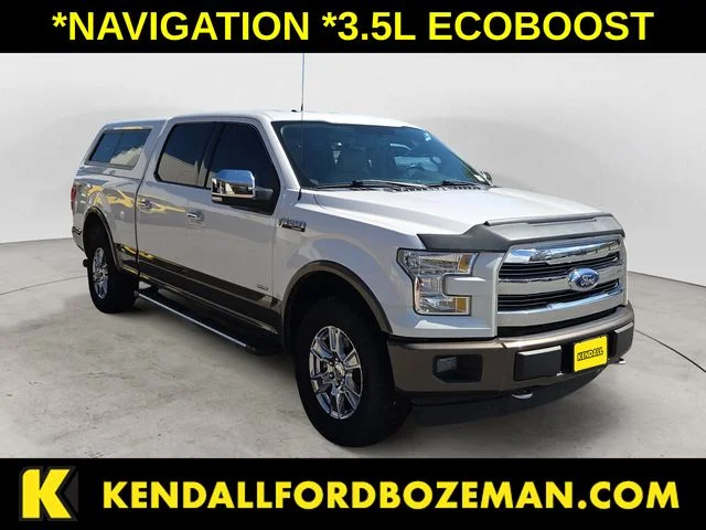 Used 2017 White Platinum Metallic Tri-Coat Ford Lariat image 3