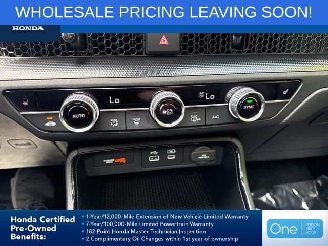 Certified Used 2025 Crystal Black Pearl Honda 1.5T AWD EX image 29