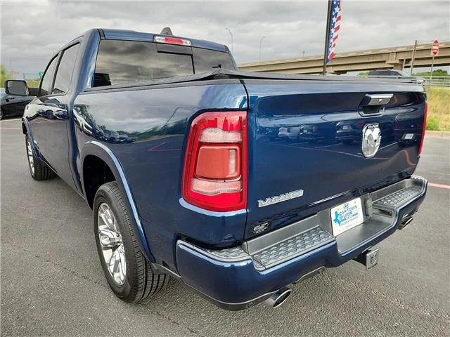Used 2022 Patriot Blue Pearlcoat RAM Laramie 4x2 Crew Cab 144.5 in. WB image 2