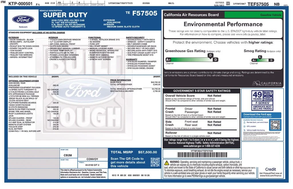 New 2026 Avalanche Ford F-250® XL image 6