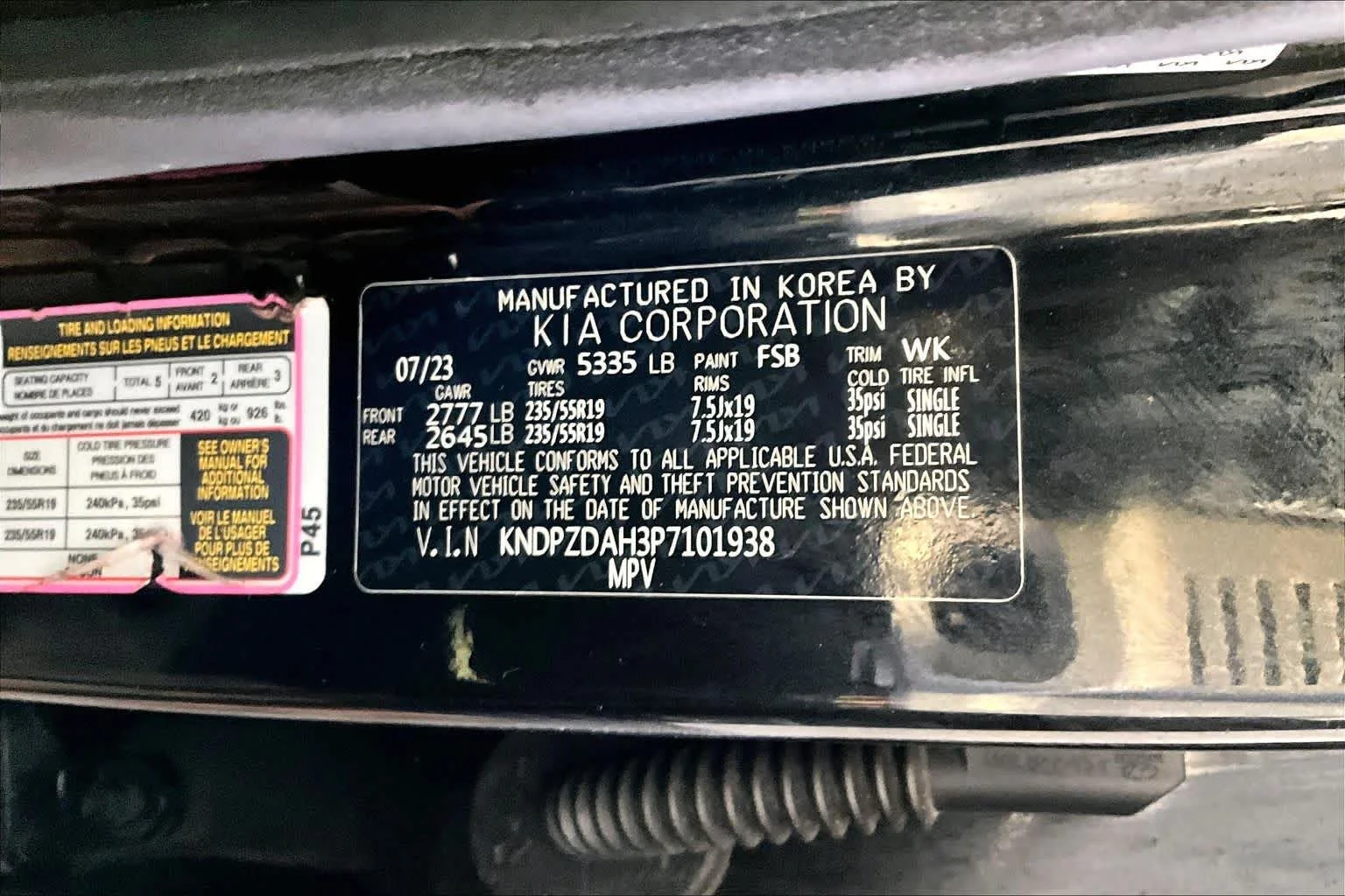 Used 2023 Fusion Black Kia X-Line Prestige image 33