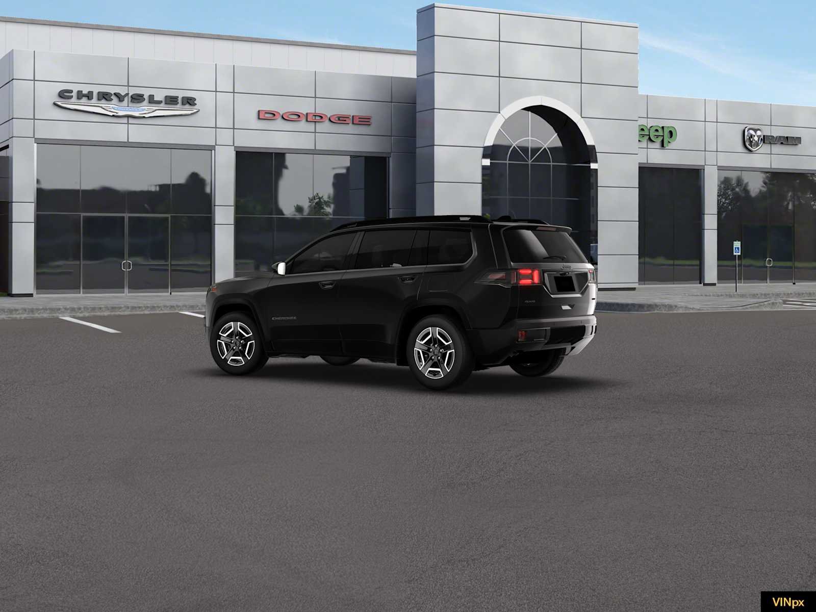 New 2026 Diamond Black Crystal Pearlcoat Jeep Limited image 4