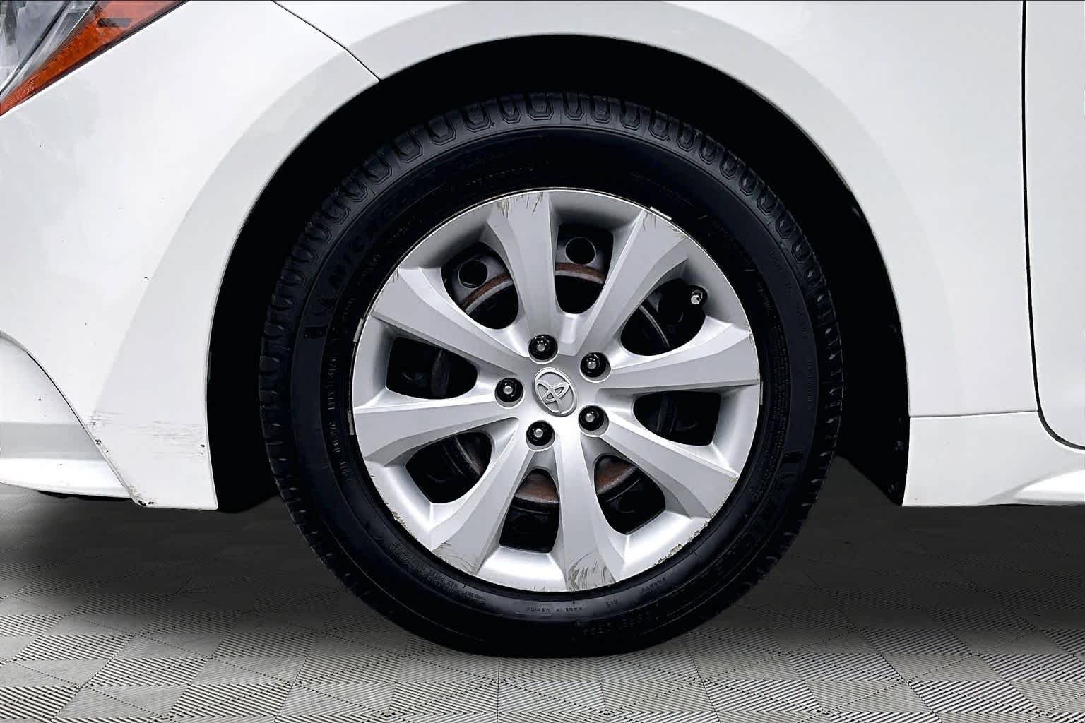 Used 2021 Super White Toyota LE image 11