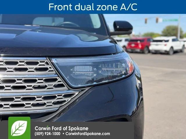 Used 2022 Agate Black Metallic Ford Limited image 9