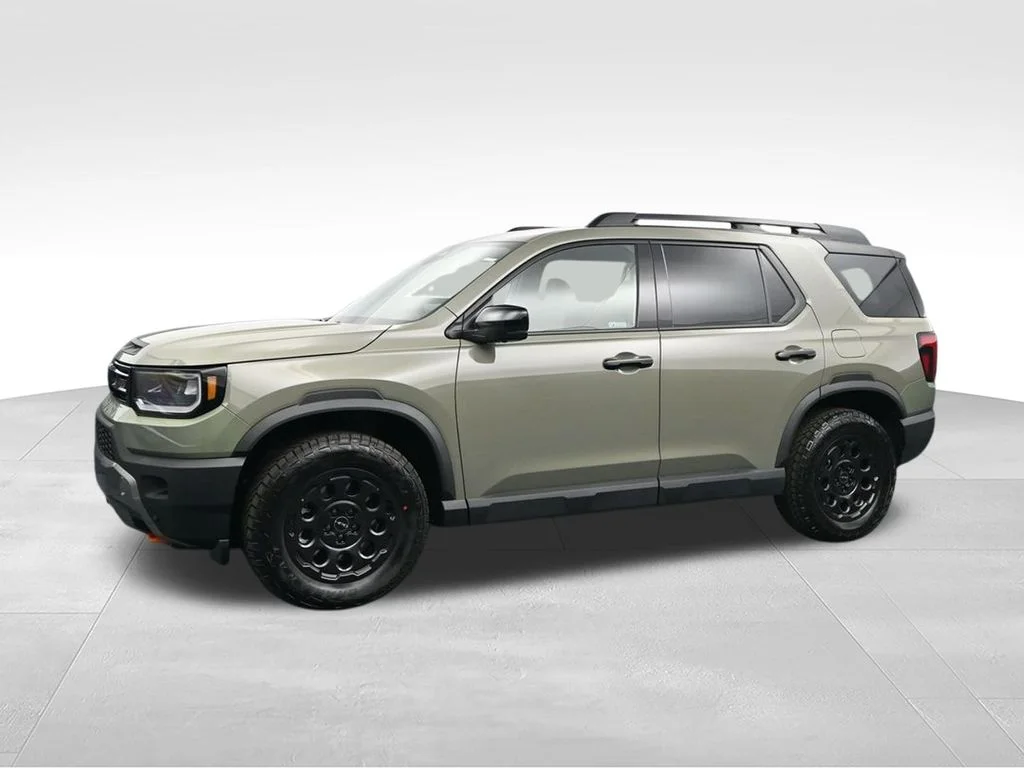 New 2026 Ash Green Metallic Honda TrailSport Elite Blackout image 3