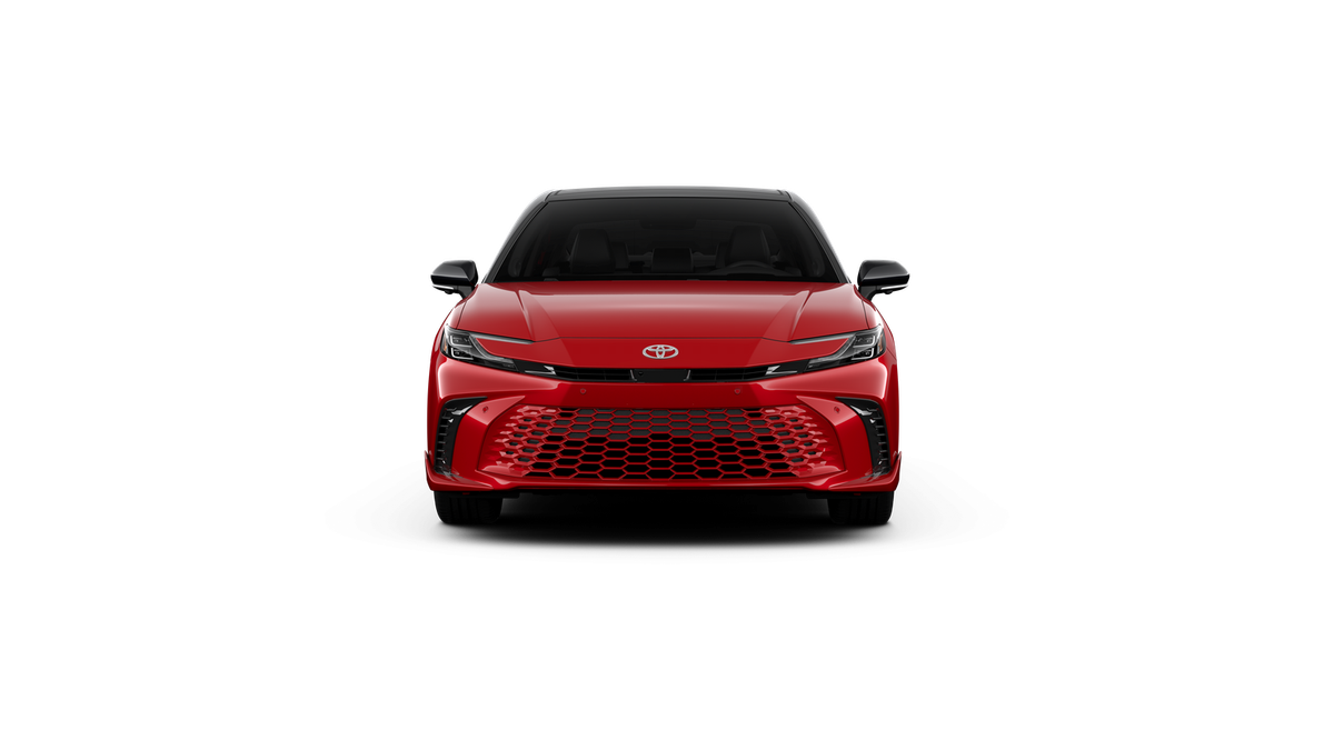 New 2026 Supersonic Red with Midnight Black Metallic roof Toyota XSE image 17