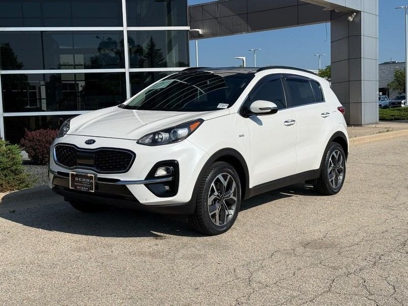 Used 2021 Snow White Pearl Kia EX image 7