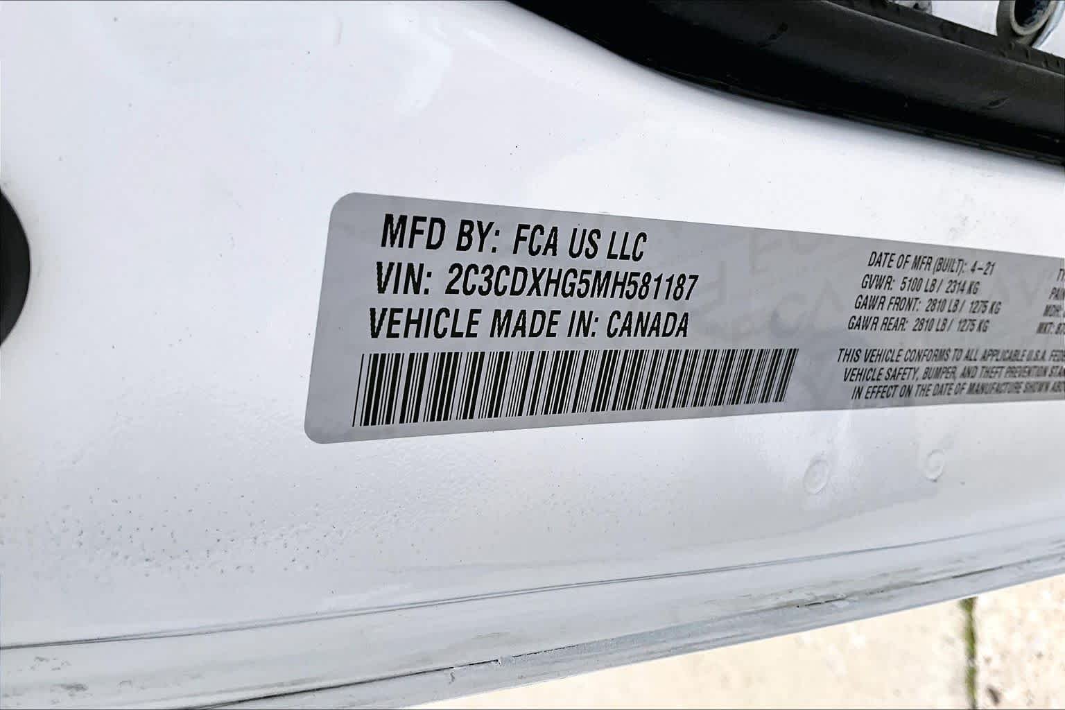 Used 2021 White Knuckle Clearcoat Dodge GT image 32