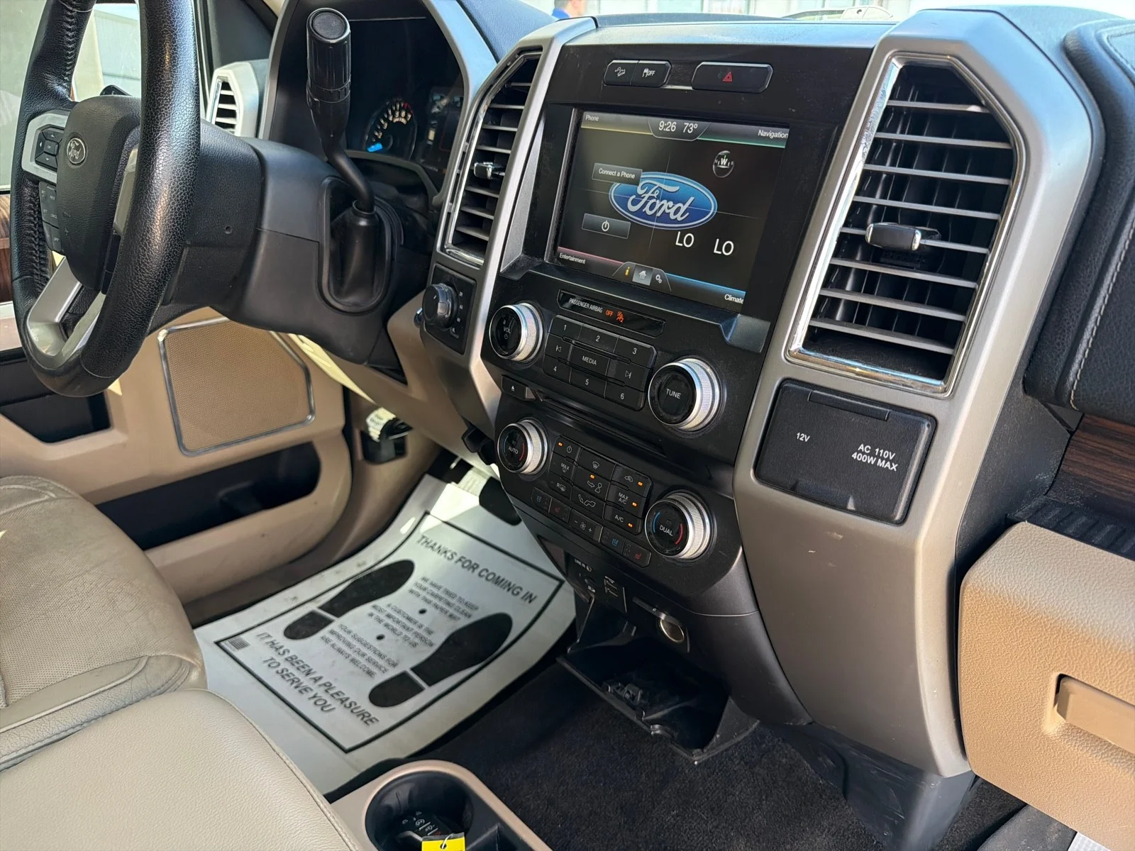 Used 2015 White Platinum Metallic Tri-Coat Ford Lariat image 19