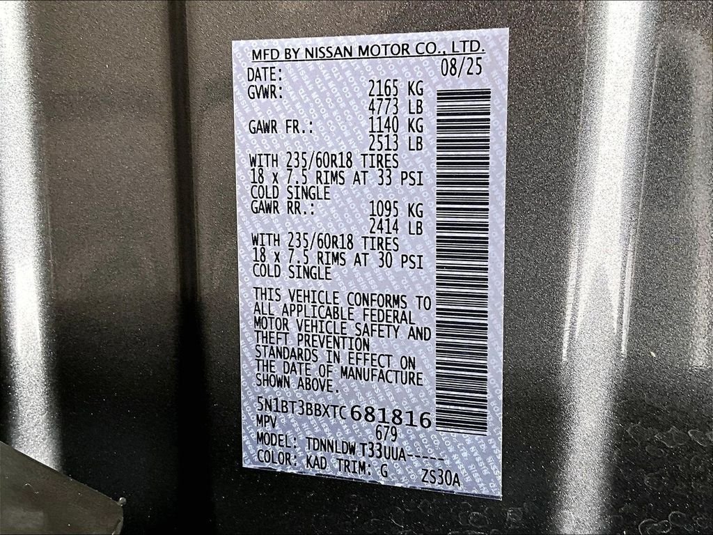 Certified Used 2026 Gray Nissan SV image 35