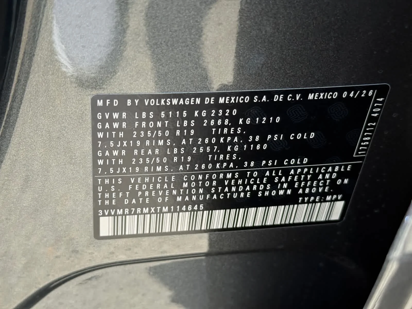 New 2026 Platinum Gray Metallic Volkswagen SE image 25