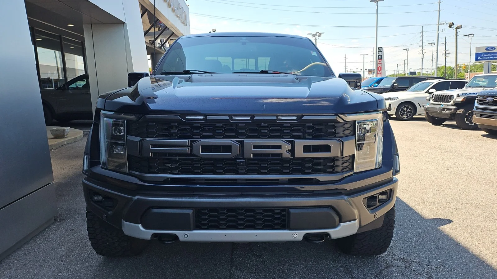 Used 2023 Blue Ford 2023 FORD F-150 RAPTOR CREW CAB 4DR 145 WB 4WD image 8