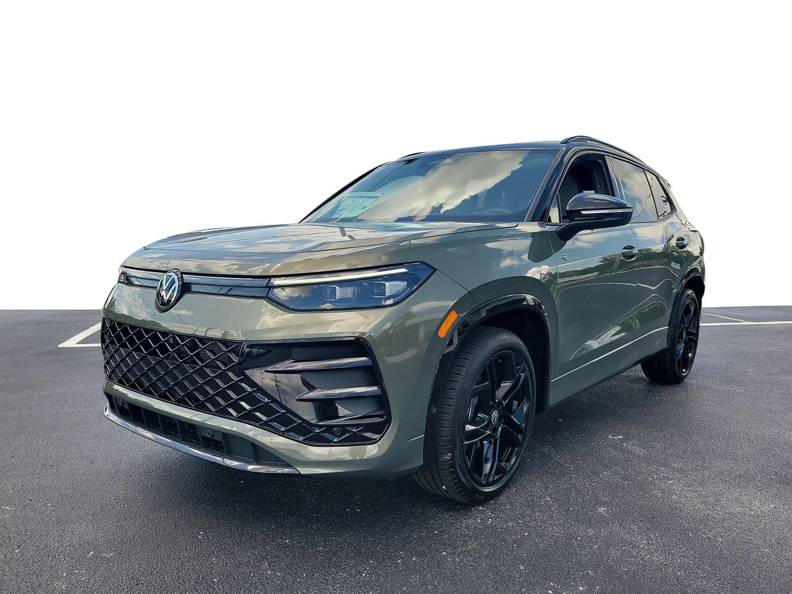 New 2026 Avocado Green  W/Black Roof Volkswagen 2.0T SE R-Line Black image 2