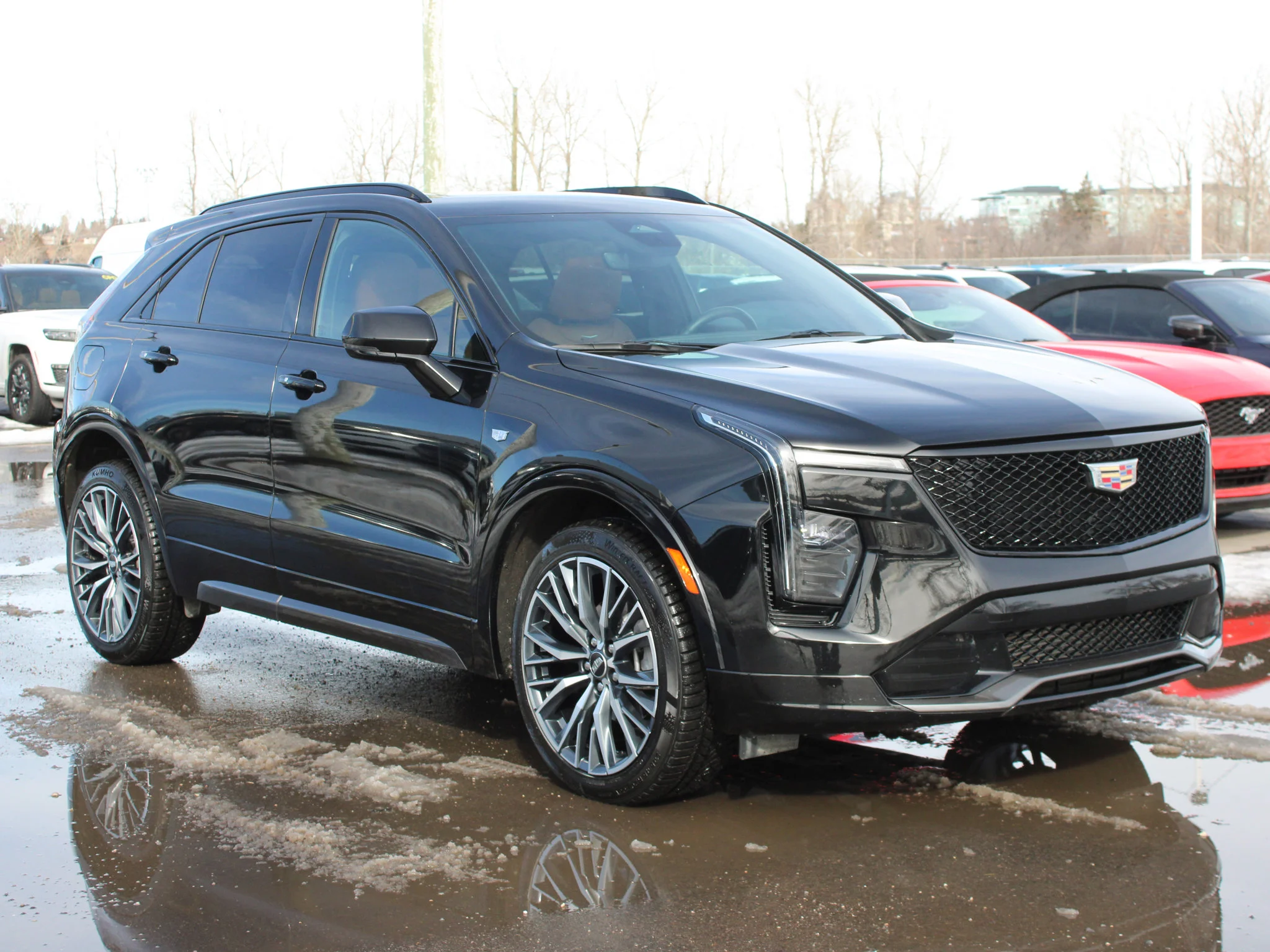 Certified Used 2024 Black Cadillac AWD Sport * 3M PPF | Winter Tires | Adaptive Cruise | Brown Leather | Head-Up Display image 9