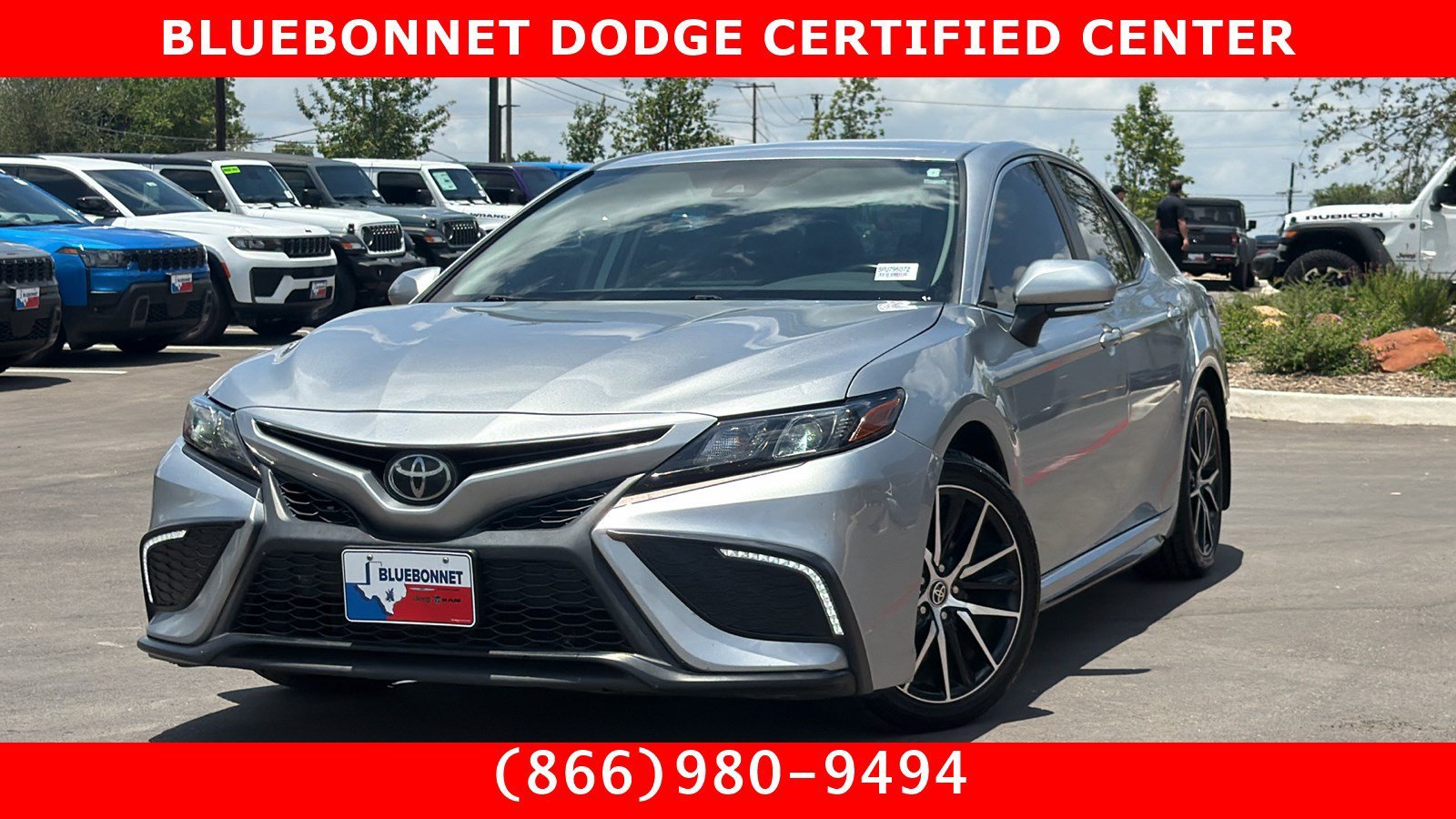 Certified Used 2023 Silver Toyota SE image 1
