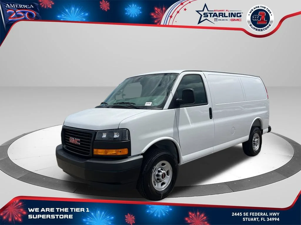 New 2026 Summit White GMC Work Van image 1