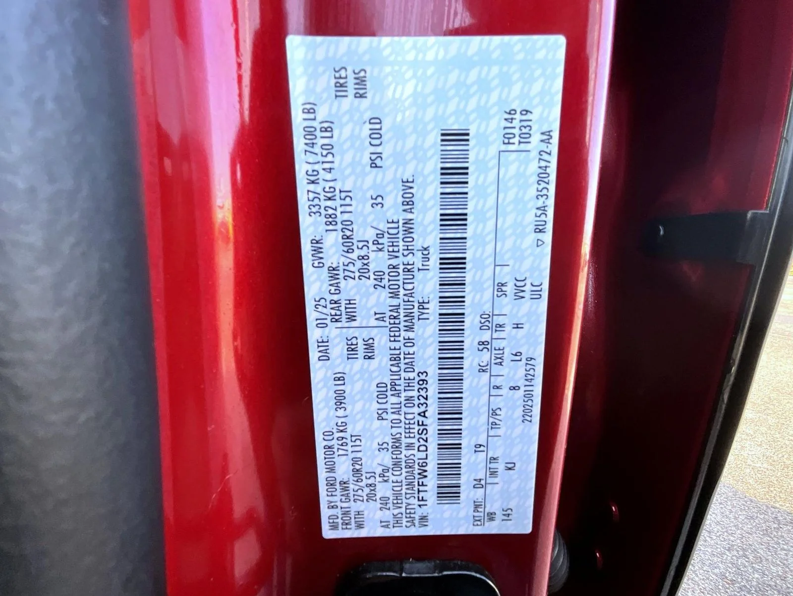 Used 2025 Red Ford King Ranch image 28