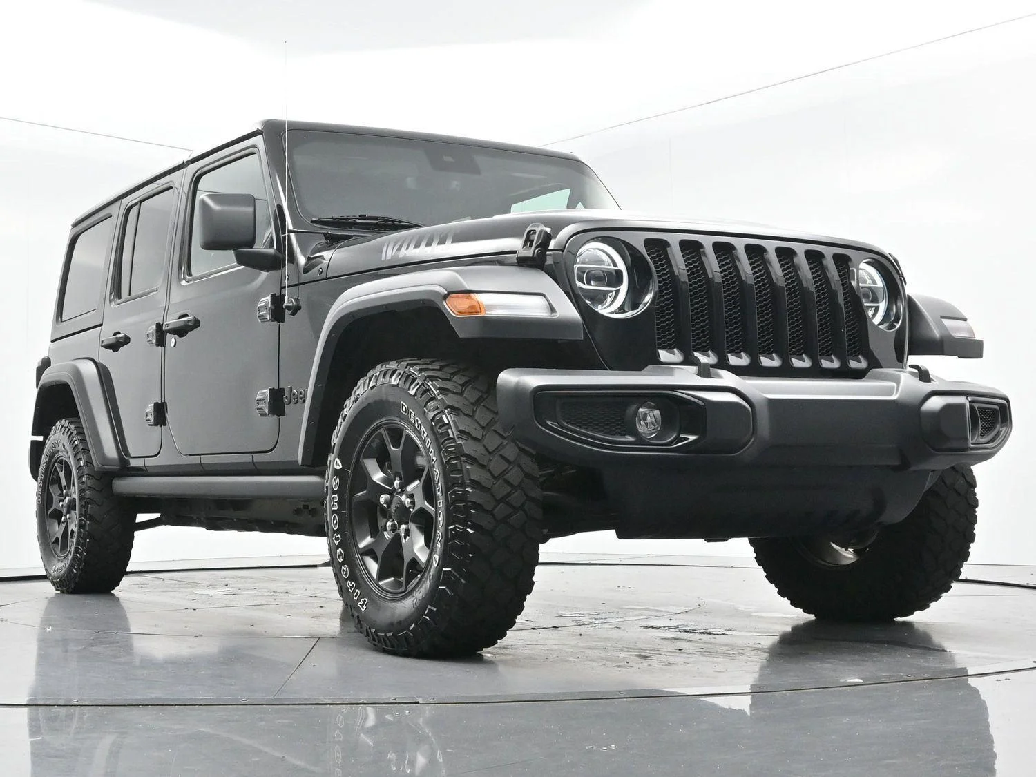Used 2022 Black Clearcoat Jeep Unlimited Willys image 45