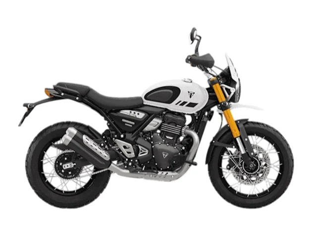 2026 Triumph Scrambler 400 XC Vanilla White 