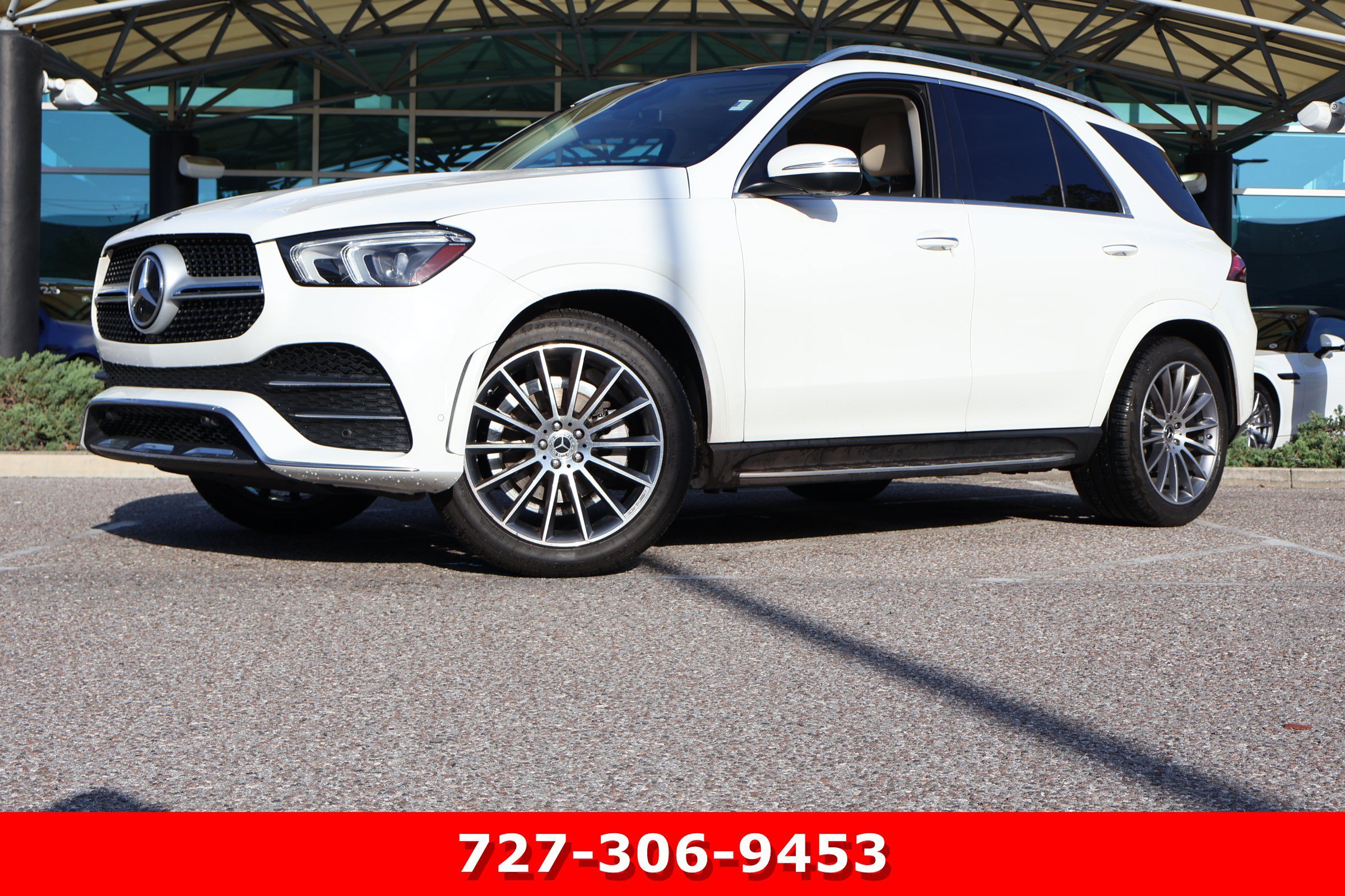 Certified Used 2021 Polar White Mercedes-Benz GLE 350 image 1