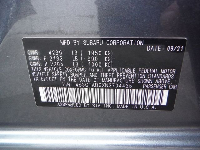 Used 2022 Gray Subaru Base image 34