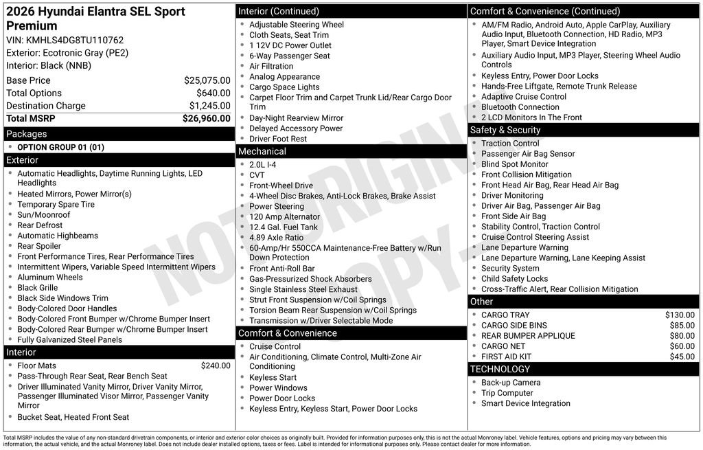 Certified Used 2026 Gray Hyundai SEL Sport image 9