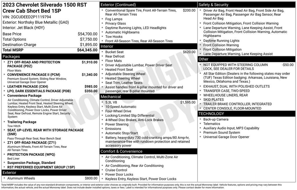 Used 2023 Blue Chevrolet RST image 25
