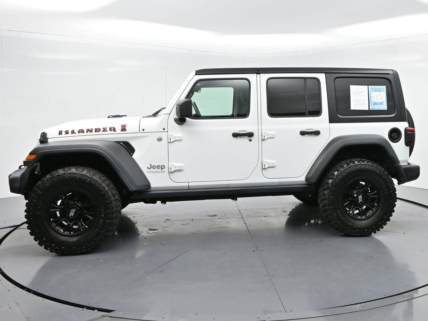 Used 2021 Bright White Clearcoat Jeep Unlimited Islander image 4